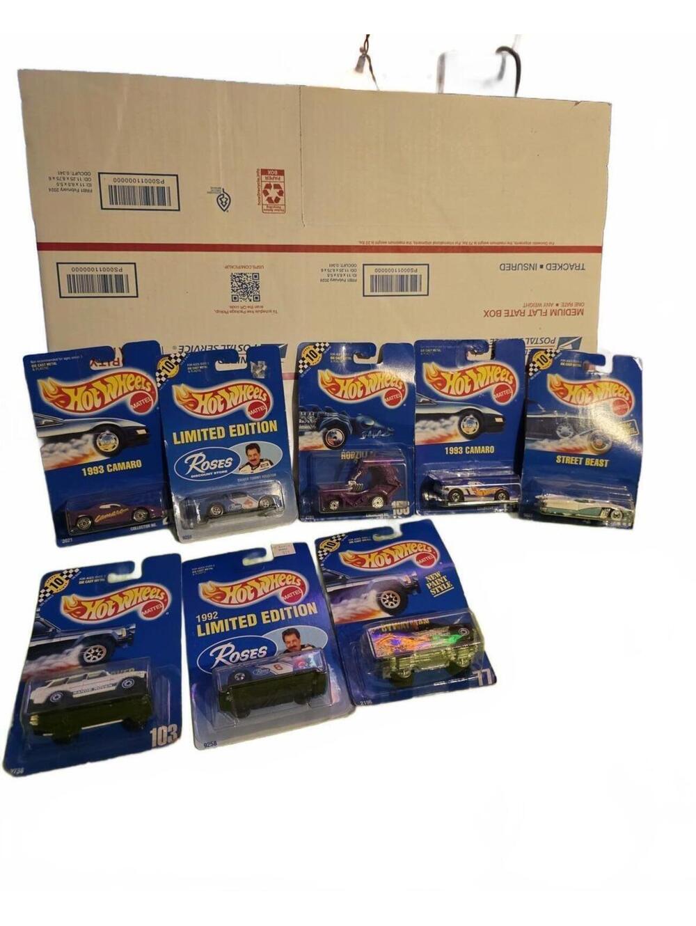 Vtg Hot Wheels 1990 Die-Cast Car Lot